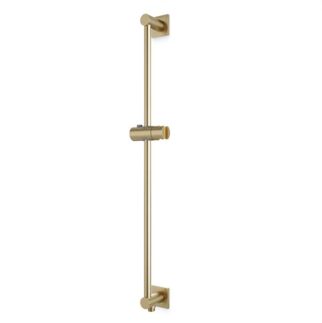 Artos - Slidebar with Integrated Water Connection Square Escutcheons Satin Brass