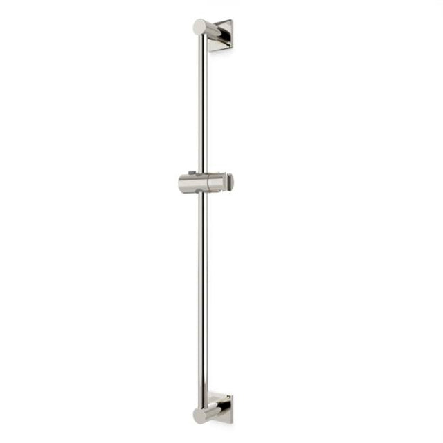 Artos - Slide Bar with Square Escutcheons Polished Nickel