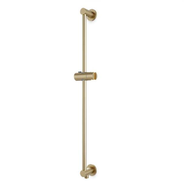 Artos - Slidebar with Integrated Water Outlet and Round Escutcheons Satin Brass