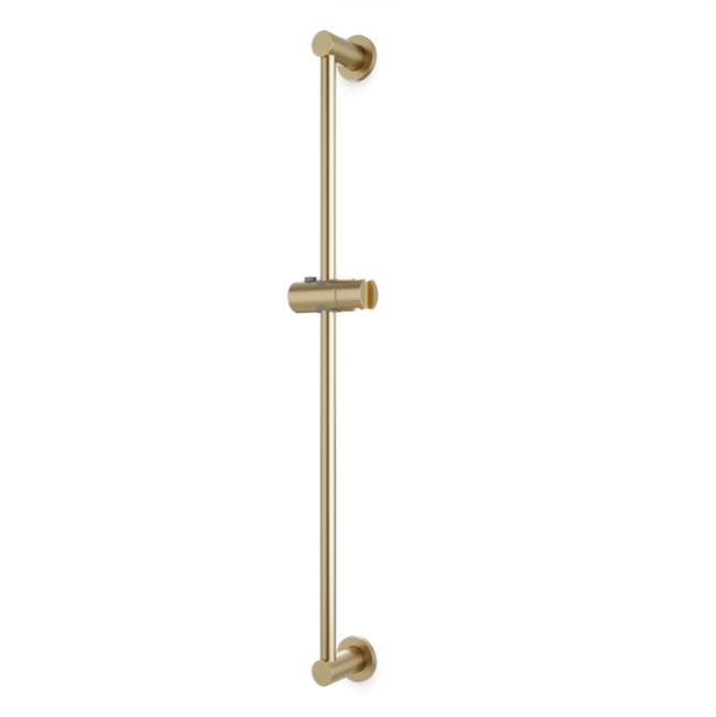 Artos - Slidebar with Round Escutcheons Satin Brass