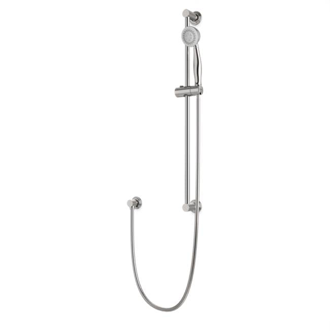 Artos - Classic Slidebar Kit with Separate Water Outlet and Hand Shower Brushed Nickel