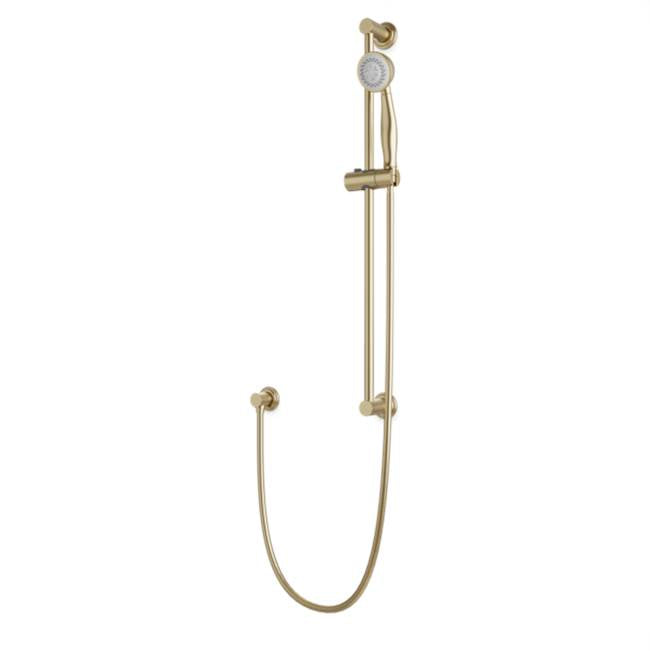 Artos - Classic Slidebar Kit with Separate Water Outlet and Hand Shower Satin Brass