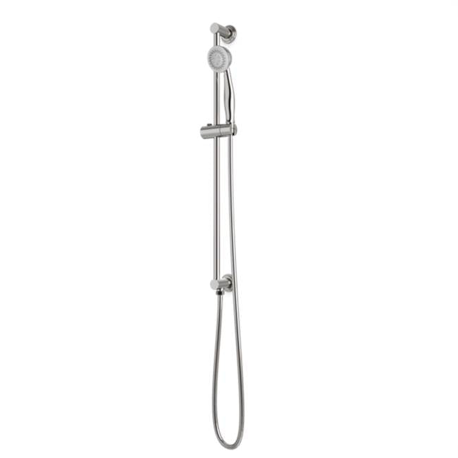 Artos - Classic Slidebar Kit with Integrated Water Outlet and Hand Shower Brushed Nickel