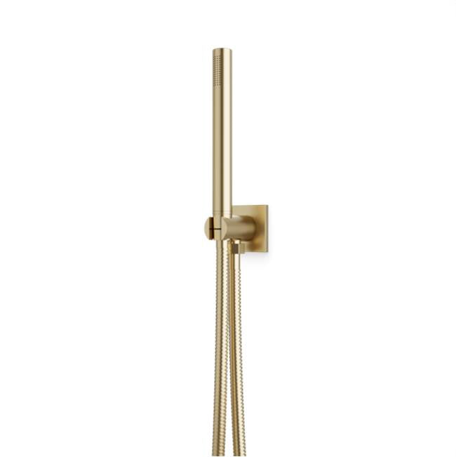 Artos - Square & Round Flexible Hose Shower Kit, Satin Brass