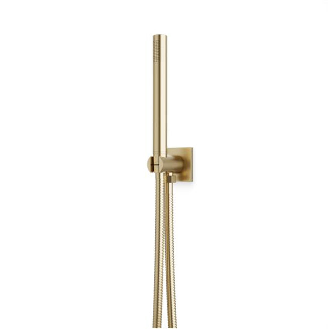 Artos - Square & Round Flexible Hose Shower Kit, Satin Brass