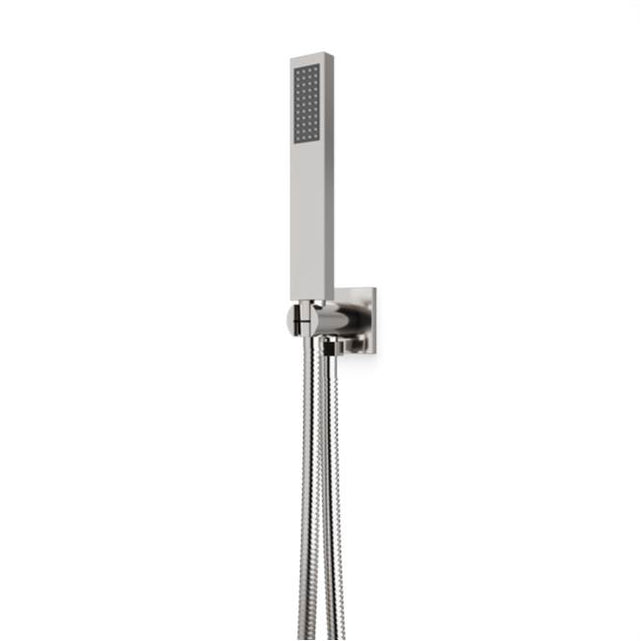 Artos - Square Flexible Hose Shower Kit, Brushed Nickel