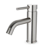 Artos - Round Single Hole Lavatory Faucet Brushed Nickel - Brushed Nickel
