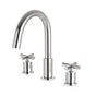 Artos - Round 8'' Widespread Lavatory Faucet with Cross Handles Brushed Nickel