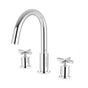 Artos - Round 8'' Widespread Lavatory Faucet with Cross Handles Chrome