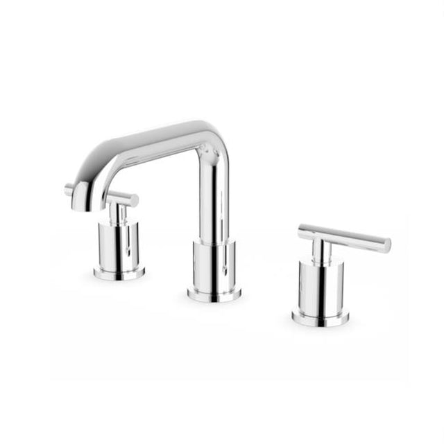 Artos - Round 8'' Widespread Lavatory Faucet with Low Spout & Lever Handles Chrome