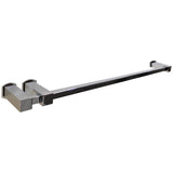 Artos - Loft 24'' Double Post Towel Bar SQU + Safire Escutcheon Chrome - Chrome