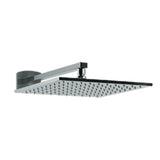 Artos - 12'' Shower Rainhead Wall Mount, Safire Black - Black