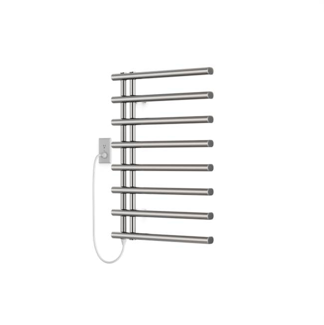 Artos - Linx Round 30'' x 20'' Plug-In Towel Dryer Brushed Nickel