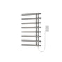 Artos - Linx Round 30'' x 20'' Plug-In Towel Dryer with Hardwire Kit on Right Brushed Nickel
