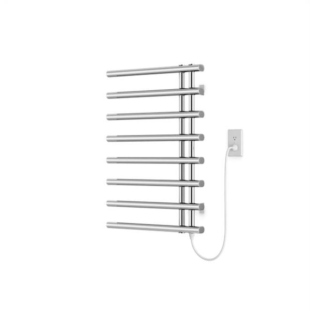 Artos - Linx Round 30'' x 20'' Plug-In Towel Dryer with Element on Right Chrome