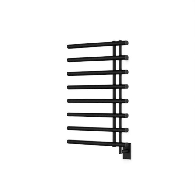 Artos - Linx Round 30'' x 20'' Hardwired Towel Dryer with Hardwire Kit on Right Matte Black