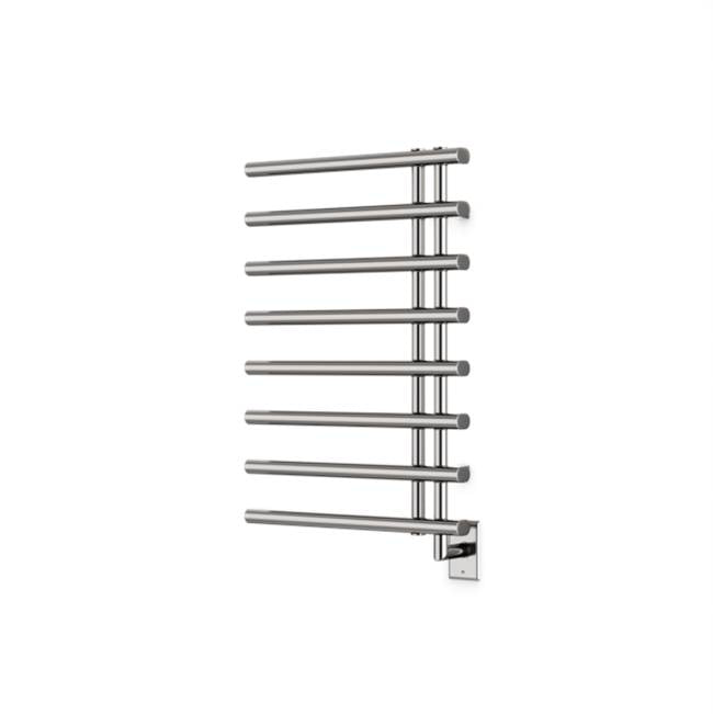 Artos - Linx Round 30'' x 20'' Hardwired Towel Dryer with Hardwire Kit on Right Brushed Nickel