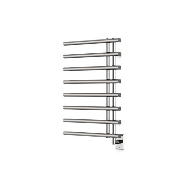 Artos - Linx Round 30'' x 20'' Hardwired Towel Dryer with Hardwire Kit on Right Brushed Nickel