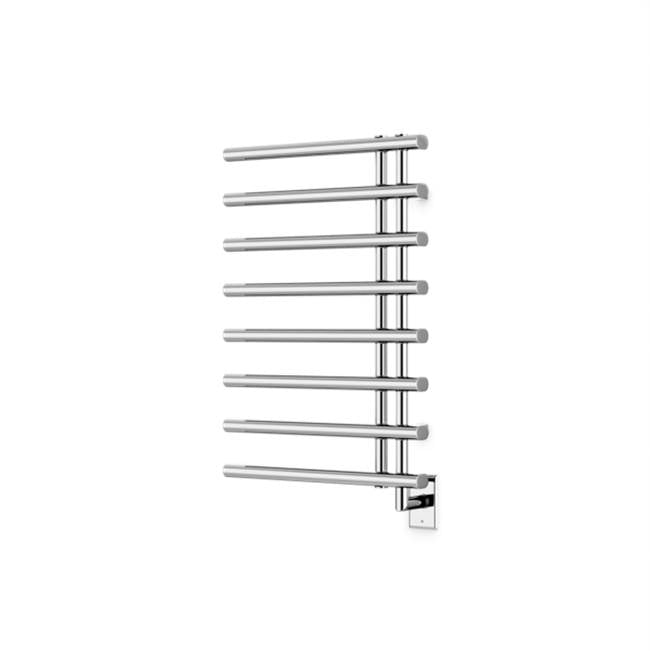 Artos - Linx Round 30'' x 20'' Hardwired Towel Dryer with Hardwire Kit on Right Chrome