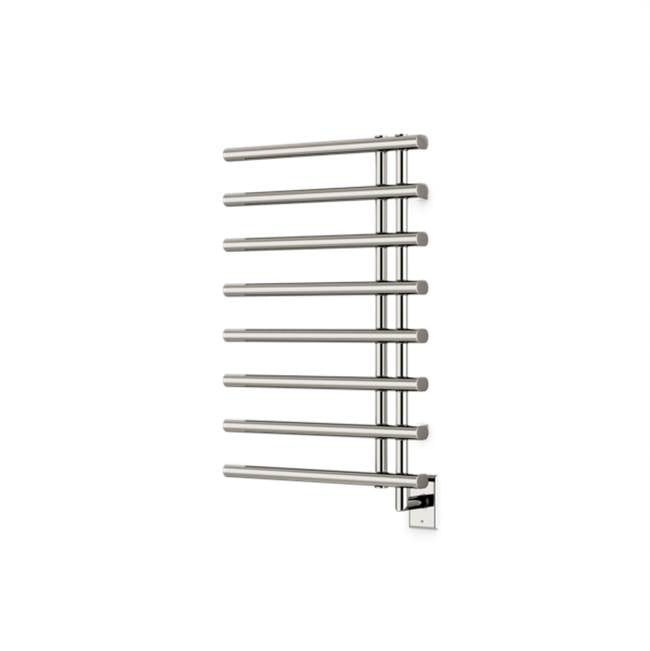 Artos - Linx Round 30'' x 20'' Hardwired Towel Dryer with Hardwire Kit on Right Polished Nickel