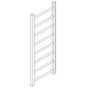 Artos - Ryton Towel Warmer 47'' x 18'' Hardwired Polished Nickel - Polished Nickel