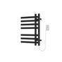 Artos - Lioni Square 27'' x 20'' Plug-In Towel Dryer with Hardwire Kit on Right Matte Black
