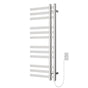 Artos - Lioni Square 48'' x 20'' Plug-In Towel Dryer with Hardwire Kit on Right Brushed Nickel