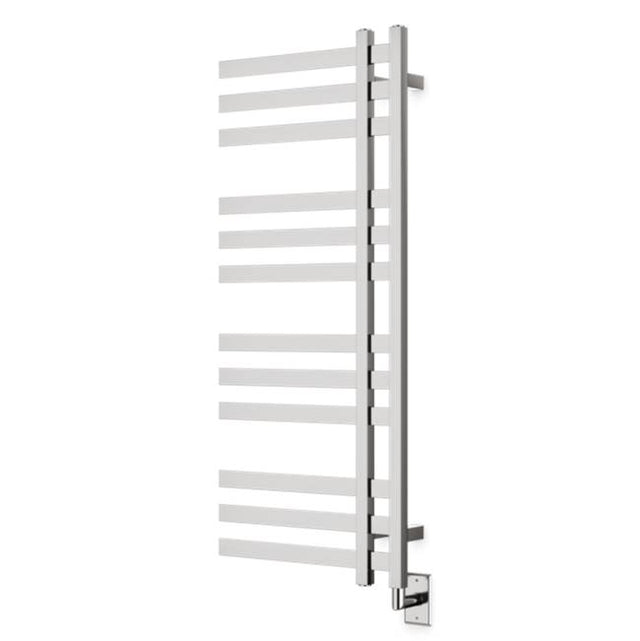 Artos - Lioni Square 48'' x 20'' Hardwired Towel Dryer with Hardwire Kit on Right Brushed Nickel