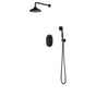 Artos - Classic Thermostatic Shower Trim Kit with Wall Mount Shower Head, Hand Held Shower Matte Black