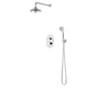 Artos - Classic Thermostatic Shower Trim Kit with Wall Mount Shower Head, Hand Held Shower Chrome