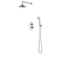 Artos - Classic Thermostatic Shower Trim Kit with Wall Mount Shower Head, Hand Held Shower Polished Nickel