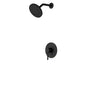 Artos - Trova Round Pressure Balance Shower Trim Kit with Rain Head Matte Black