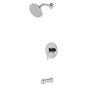 Artos - Trova Round Pressure Balance Tub / Shower Trim Kit with Rain Head Chrome
