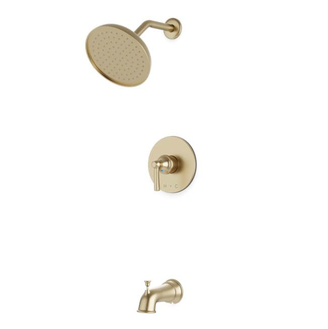Artos - Trova Classic Pressure Balance Tub / Shower Trim Kit Satin Brass