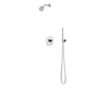 Artos - Round 2-Way Pressure Balance Shower Trim Kit with Multifunction Shower Head and Hand Held Shower Chrome