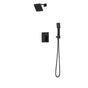 Artos - Square 2-Way Pressure Balance Shower Trim Kit with Hand Held Shower Matte Black