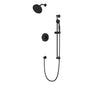 Artos - Classic 2-Way Pressure Balance Shower Trim Kit with Hand Held Shower on Slide Bar with Separate Water OutletMatte Black