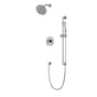 Artos - Classic 2-Way Pressure Balance Shower Trim Kit with Hand Held Shower on Slide Bar with Separate Water Outlet Brushed Nickel