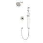 Artos - Classic 2-Way Pressure Balance Shower Trim Kit with Hand Held Shower on Slide Bar with Separate Water Outlet Polished Nickel