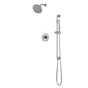 Artos - Classic 2-Way Pressure Balance Shower Trim Kit with Hand Held Shower on Integrated Slide Bar Brushed Nickel