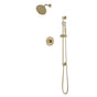 Artos - Classic 2-Way Pressure Balance Shower Trim Kit with Hand Held Shower on Integrated Slide Bar Satin Brass