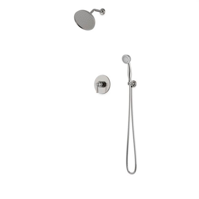 Artos - Classic 2-Way Pressure Balance Shower Trim Kit with Hand Held Shower Brushed Nickel
