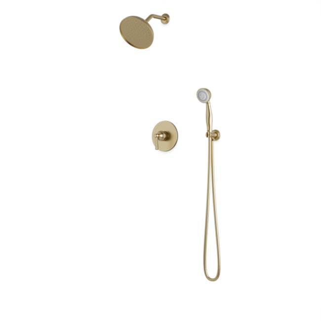 Artos - Classic 2-Way Pressure Balance Shower Trim Kit with Hand Held Shower Satin Brass