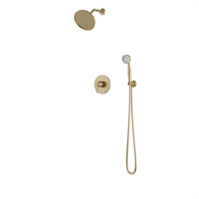 Artos - Classic 2-Way Pressure Balance Shower Trim Kit with Hand Held Shower Satin Brass