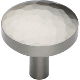 Ashley Norton - Hammered Tayo Cabinet Knob - Satin Nickel