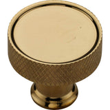 Ashley Norton - Lisbon Knurled Cabinet Knob - Unlacquered Brass