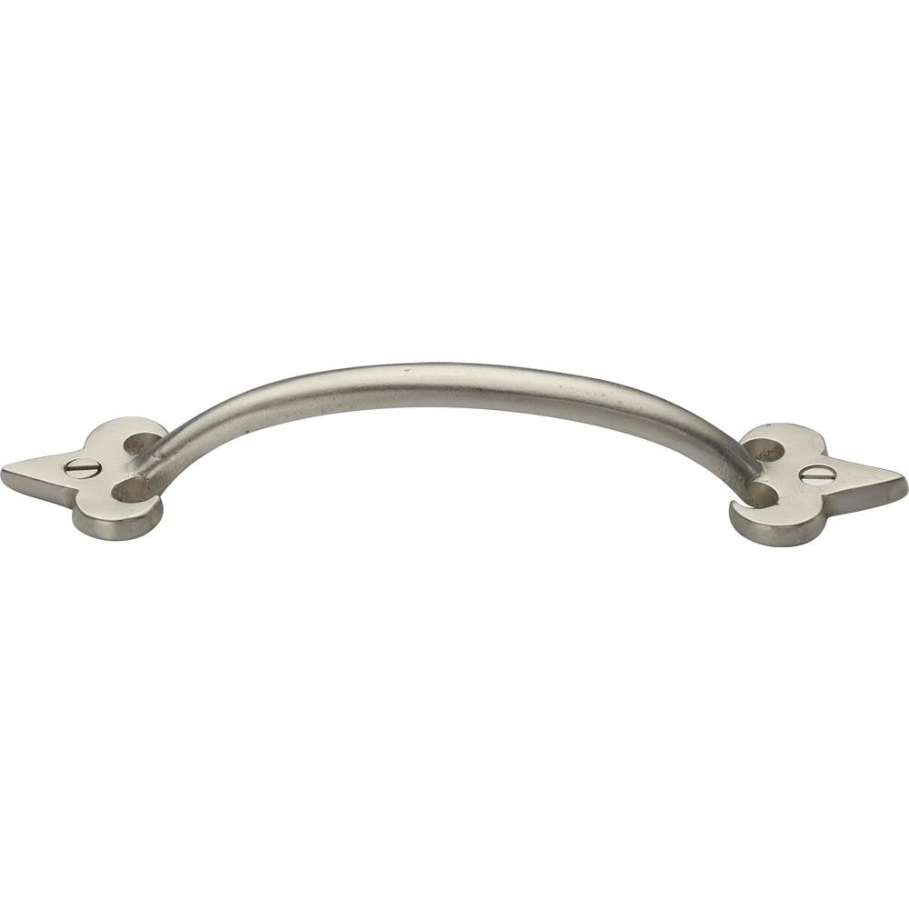 Ashley Norton - Front Mounted Fleur-de-lis Cabinet Pull - White Bronze