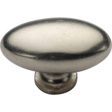 Ashley Norton - Oval (Egg) Cabinet Knob - White Bronze