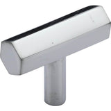 Ashley Norton - Hex Modern T Cabinet Pull - Polished Chrome