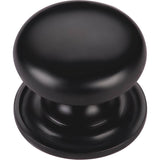 Ashley Norton - Round Cabinet Knob on Rose - Black